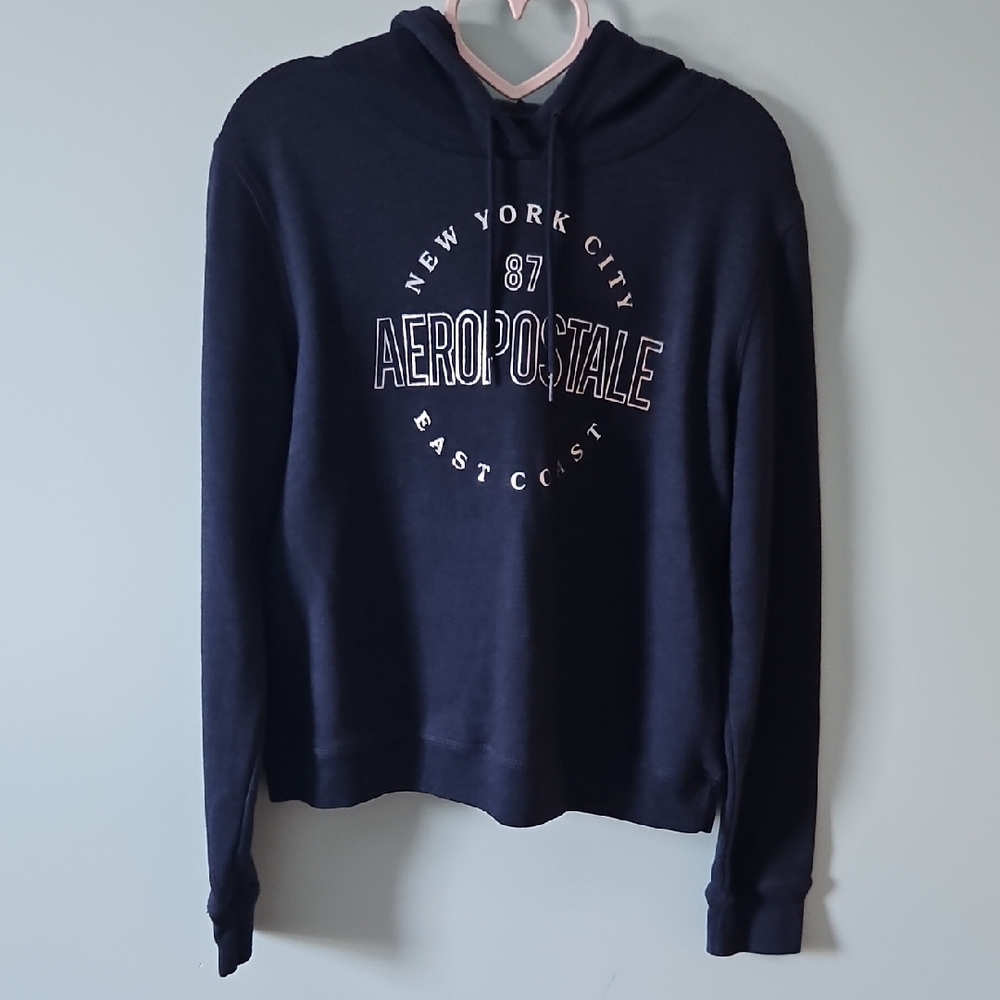 Aeropostale Women's Dark Blue Hoodie